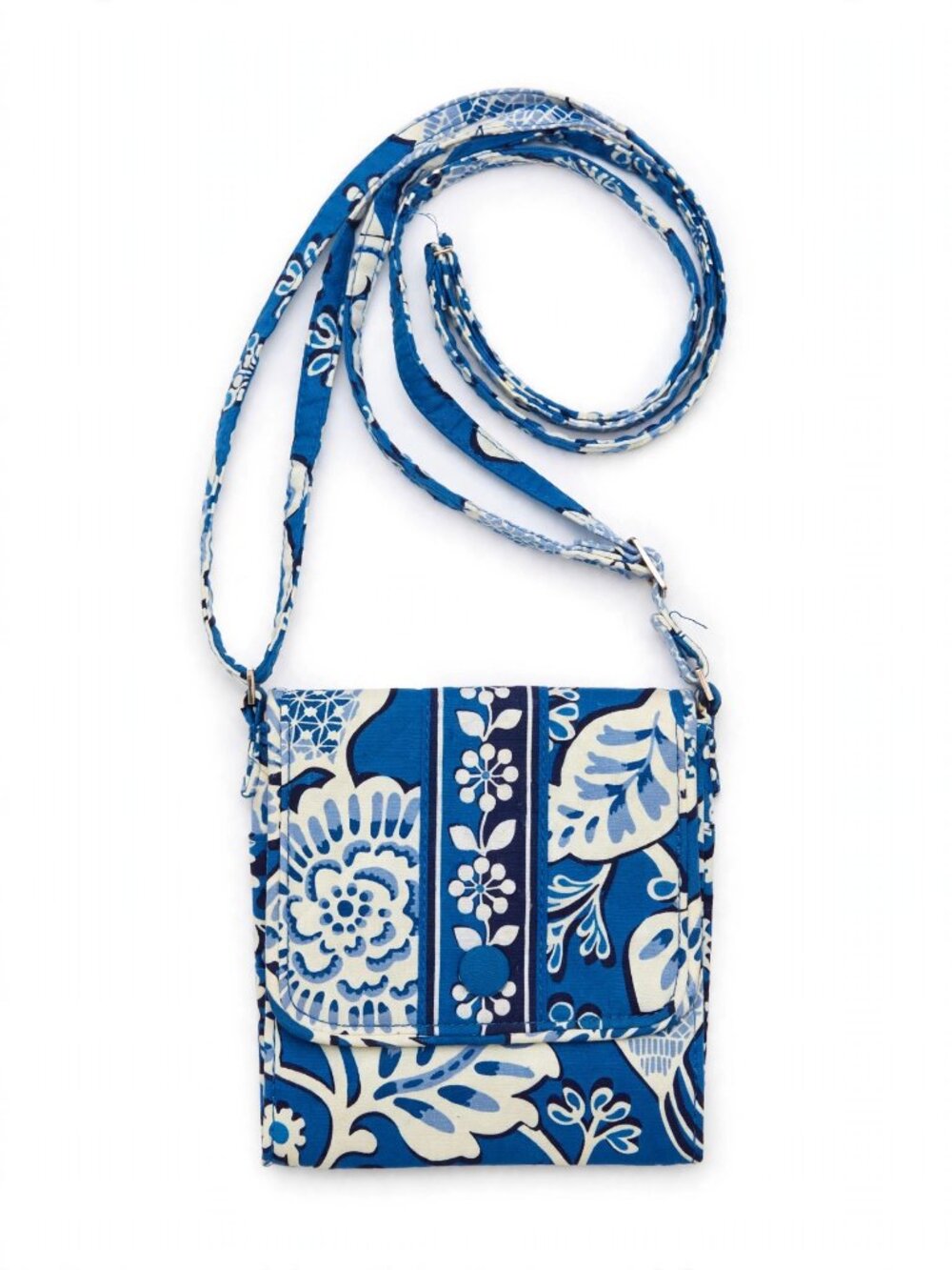 Vera Bradley Tiny Traveler Crossbody Blue Lagoon Floral New With Tags